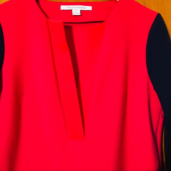💕💕Diane vonFurstenberg Color Block Dress💕💕 - Picture 3 of 4